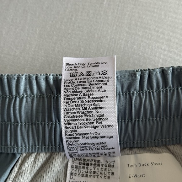 J Crew Tech Dock Shorts Mens M Blue 6" Inseam Drawstring Casual Preppy Golf Blue - Picture 8 of 12